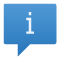 Symbol für Versenden ad hoc Mitteilung per Messenger