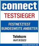 Connect Test: Telekom ist Testsieger der bundesweiten Festnetzanbieter