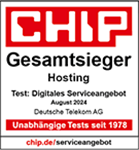 Telekom ist lt. Chip-Test Gesamtsieger der Hosting-Anbieter