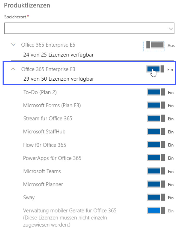 Microsoft 365 Lizenzen hinzufügen oder entfernen