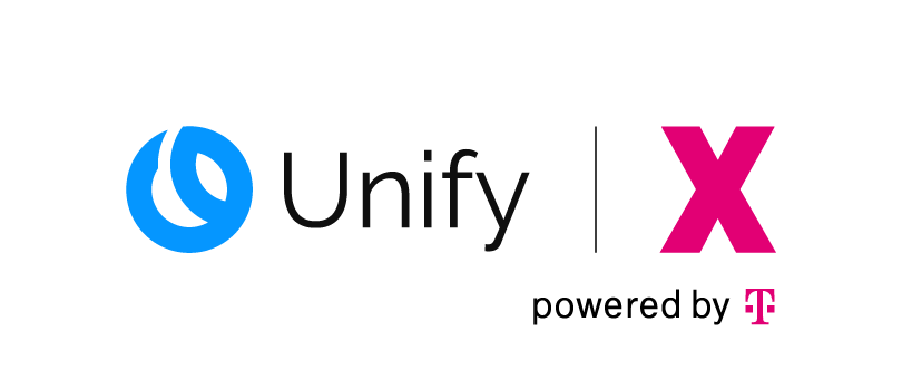 Logo Unify X powered by Telekom