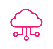Symbol einer Wolke für die gute und sichere Cloud-Anbindung.
