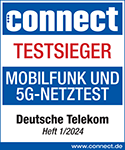 Testsiegel Connect Mobilfunknetzbetreiber 2024