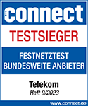 Testsiegel Connect Festnetzanbieter 2023