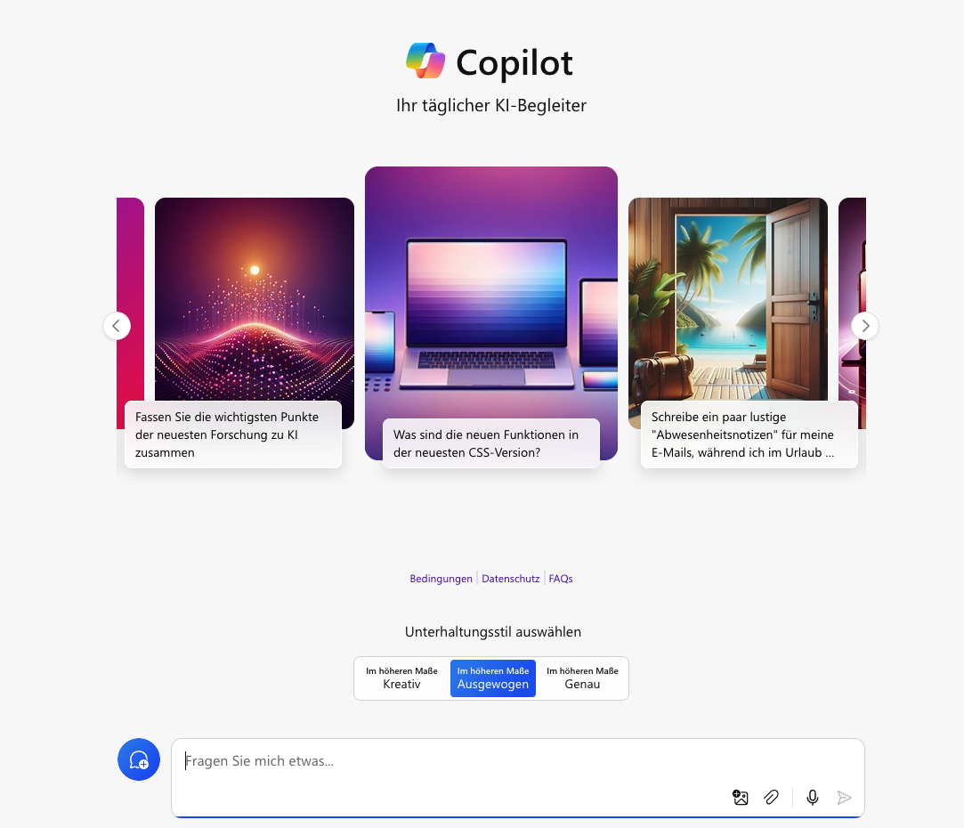 Microsoft Copilot im Browser