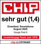 CHIP Testsiegel Google Pixel 9