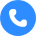 Icon blauer Kreis mit weißem Telefonhörer in der Mitte