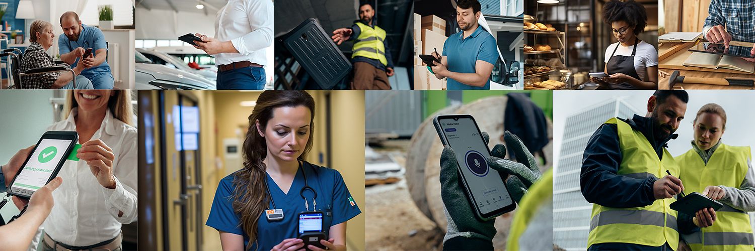 Fördermittel Quick-Check für Digitalisierungsprojekte. Frau sitzt bequem am Fenster und macht auf ihrem Smartphone einen Quick-Check.