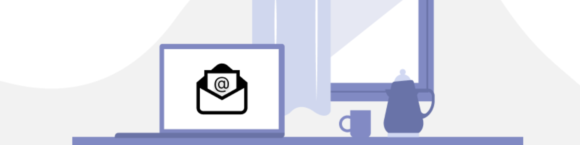 Monitor mit E-Mail Icon