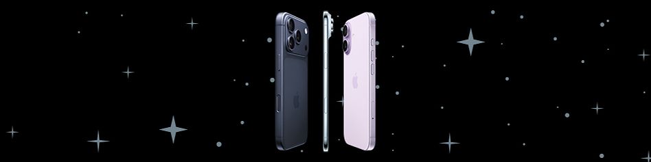 Bühnenabbildung Magenta Black Days und iPhone 17 Serie