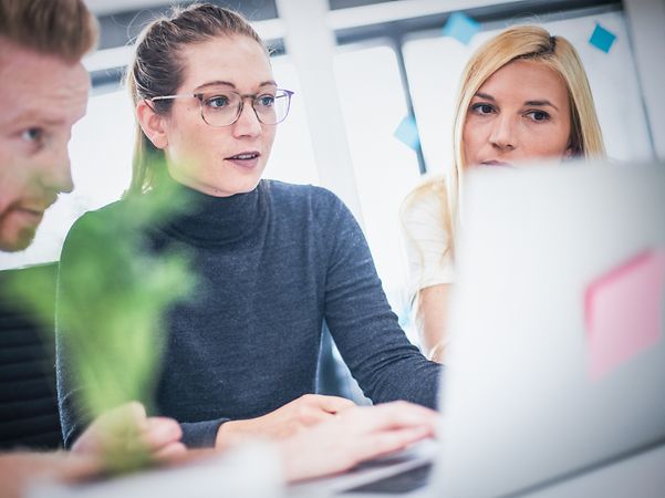 Business people working in modern offices