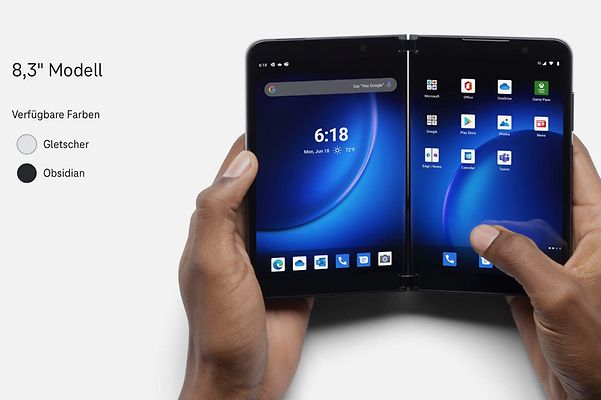 View of an opened Surface Duo 2