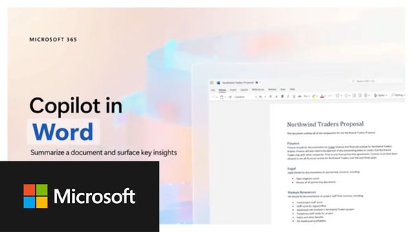 Image from video - Copilot in Word