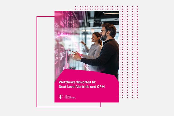 Cover of the white paper: Competitive advantage AI: Next level sales and CRM