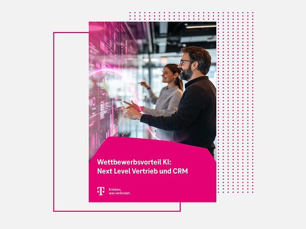 Cover of the white paper: Competitive advantage AI: Next level sales and CRM