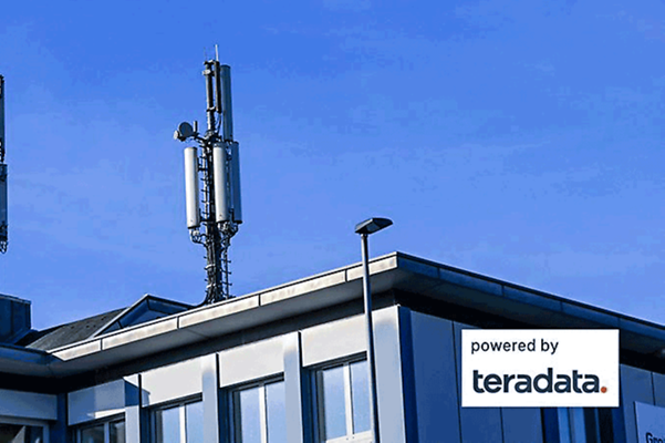 Business analytics microwave antennas on office roof