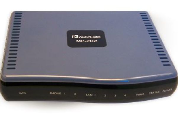 The AudioCodes MediaPack 202 – ATA against a white background.