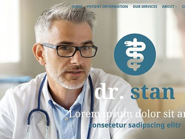 Design template Doctor from the Telekom homepage designer