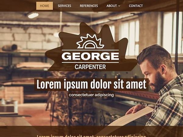 Design template Carpenter from the Telekom homepage designer