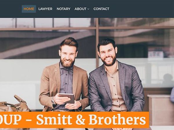 Design template Lawyer for the Telekom homepage designer