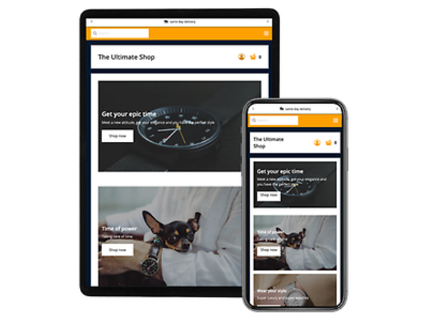 Webshop example ultimate