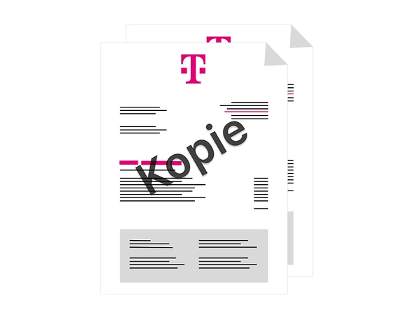 Two invoices labelled 'copy'