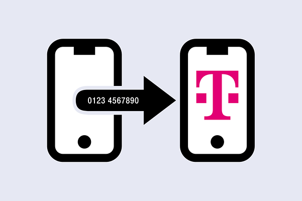 Mobile phone number is transferred from the old mobile phone to the new one