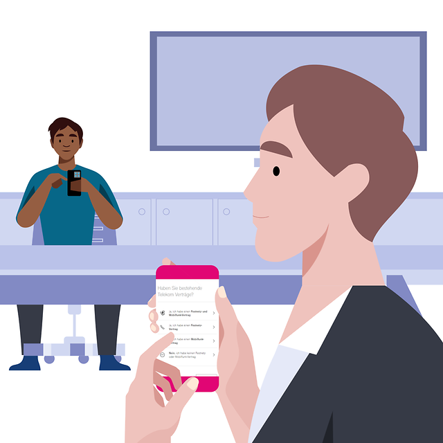 Man with smartphone in a meeting room.