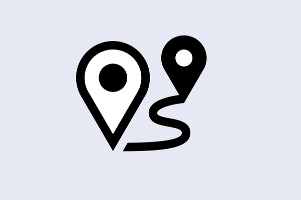 Route with marked start and finish