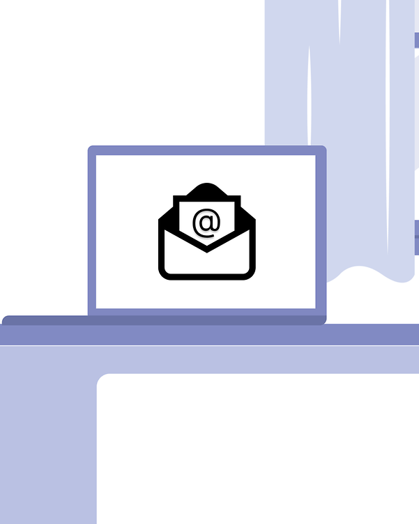 Monitor with email letter