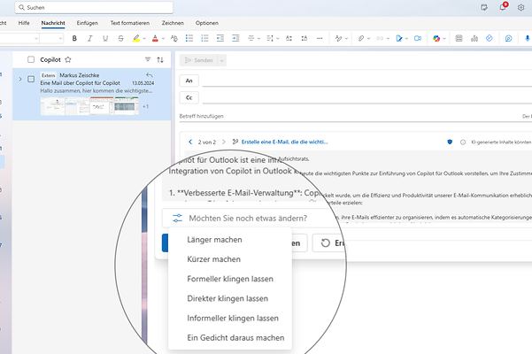 Get help writing emails