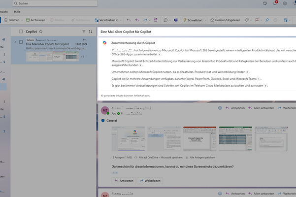 Get email threads summarised