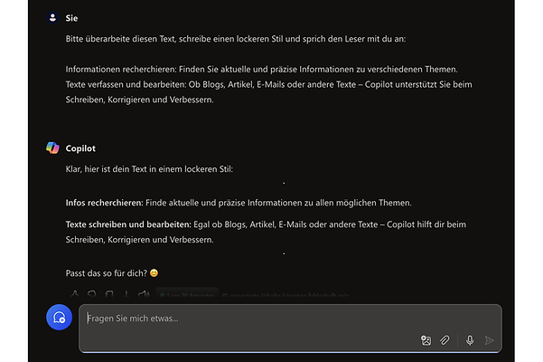 Revise texts with Microsoft Copilot