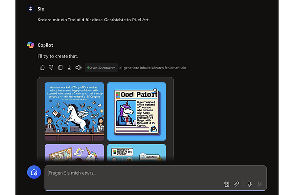 Microsoft Copilot creates images and graphics according to your specifications