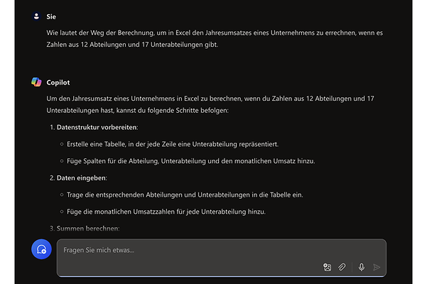 Let Microsoft Copilot help you with functions and calculation methods