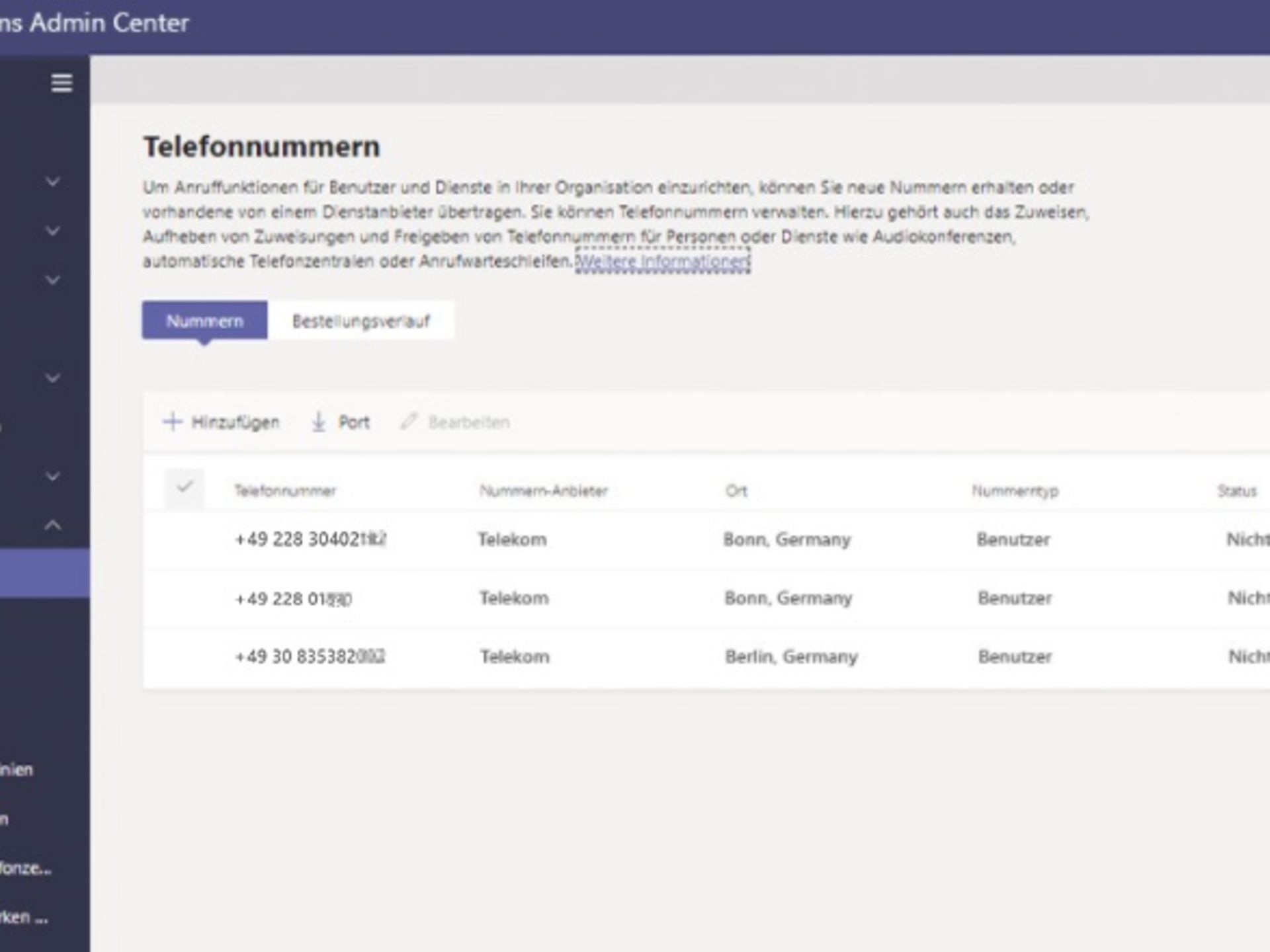 Microsoft Teams telephony operator connect