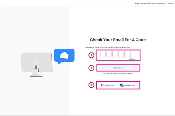 Image shows the Zoom X page with code entry