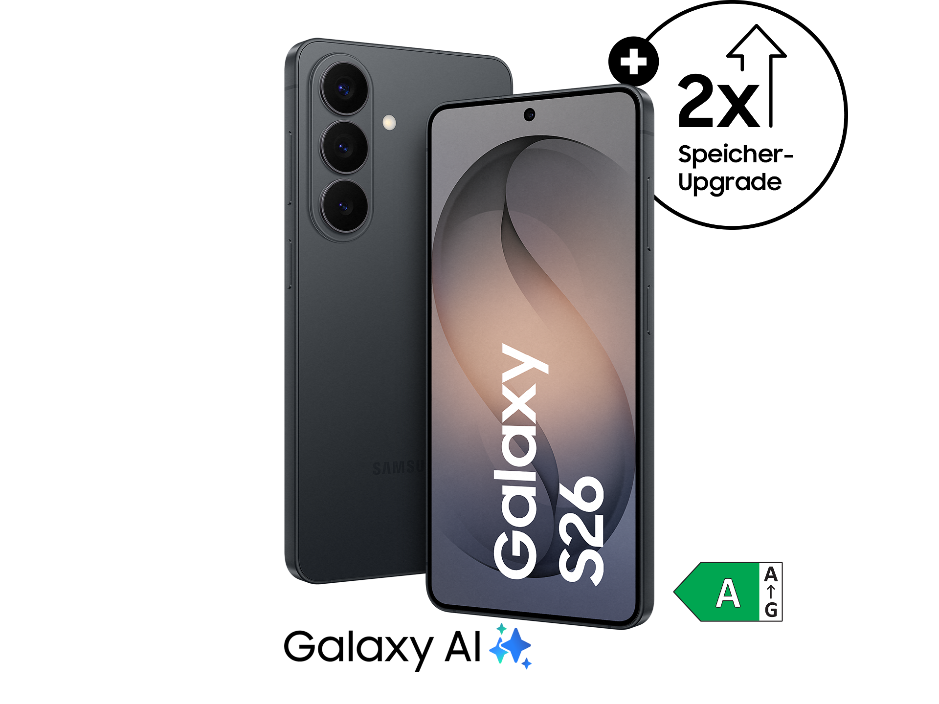 Samsung Galaxy S26 in Schwarz