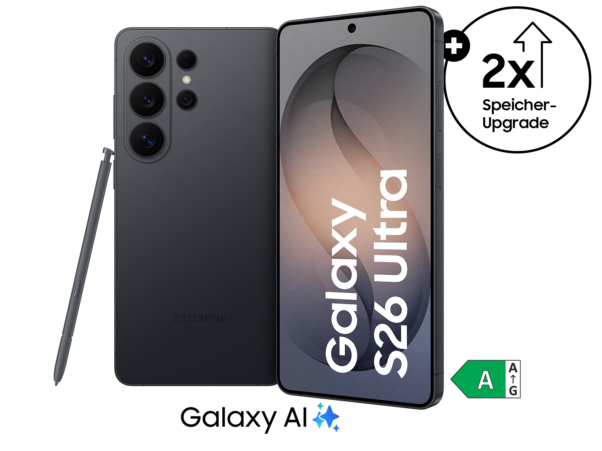 Samsung Galaxy S26 Ultra in Schwarz