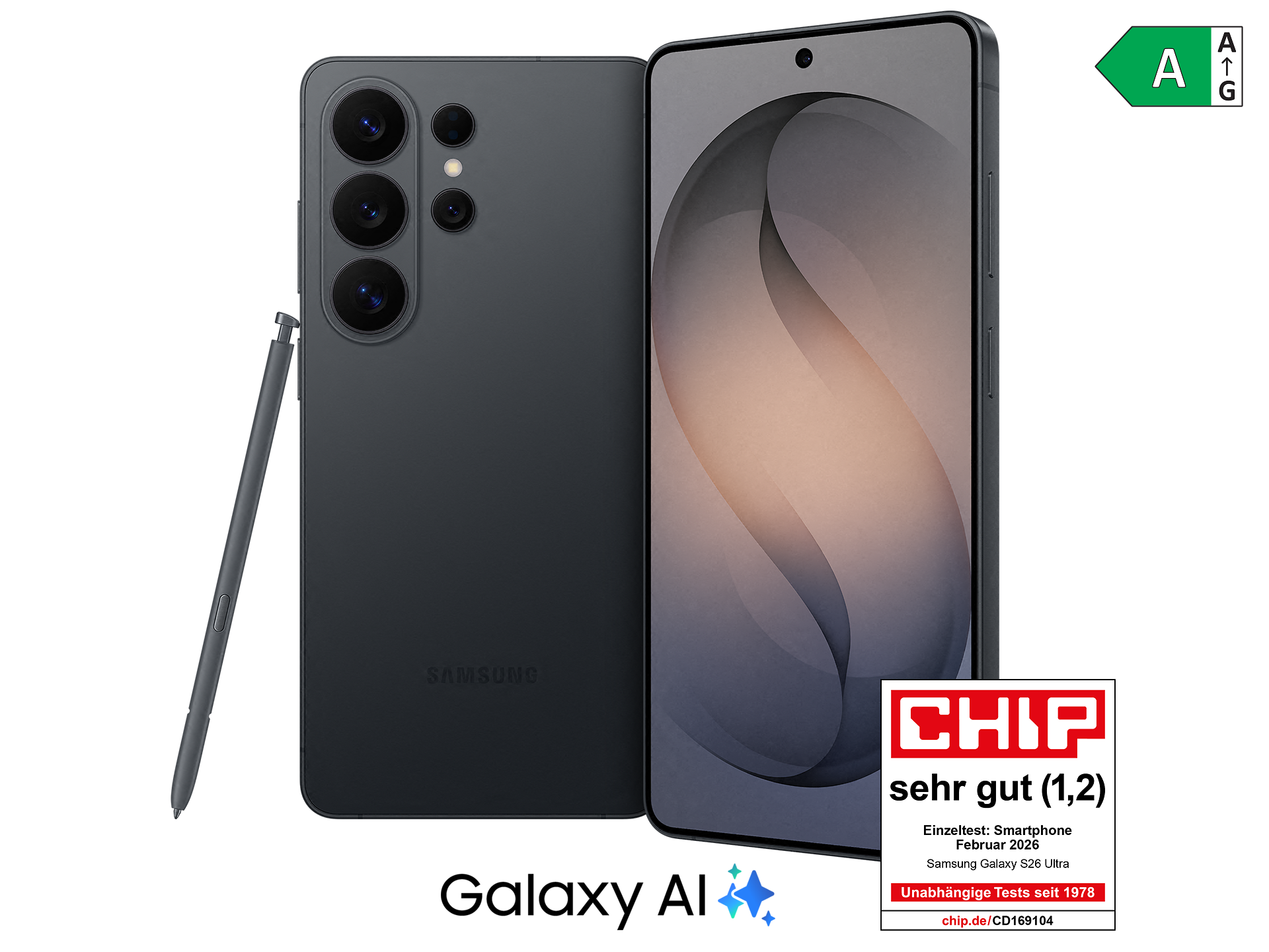 Samsung Galaxy S26 Ultra in Schwarz