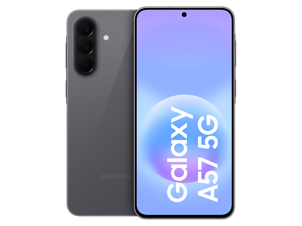 Product image of the Samsung Galaxy A57 in Awesome Gray