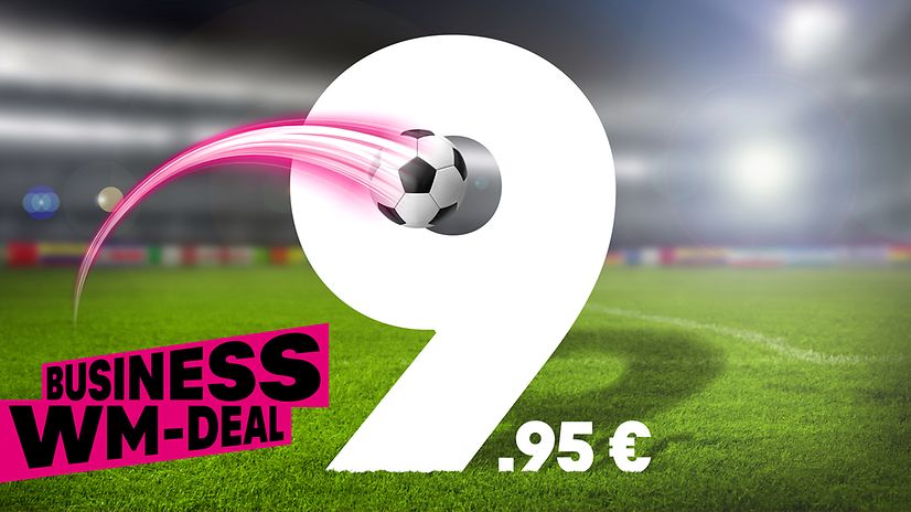 'Business World Cup Deal' for internet and landline: just €9.95 in front of the football pitch at the stadium