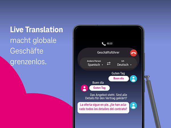 Das Galaxy AI Feature Live Translate