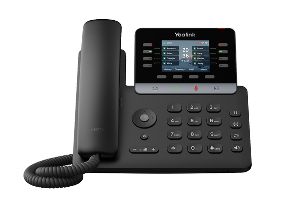 schwarzes Desktop Telefon SIP T73W von Yealink