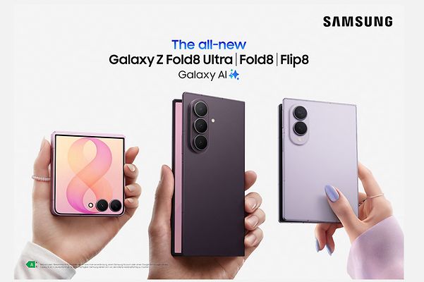 Produktabbildungen von den neuen Samsung Foldables