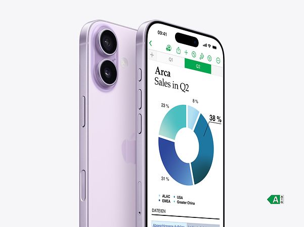 iPhone 17 mit Business Screen