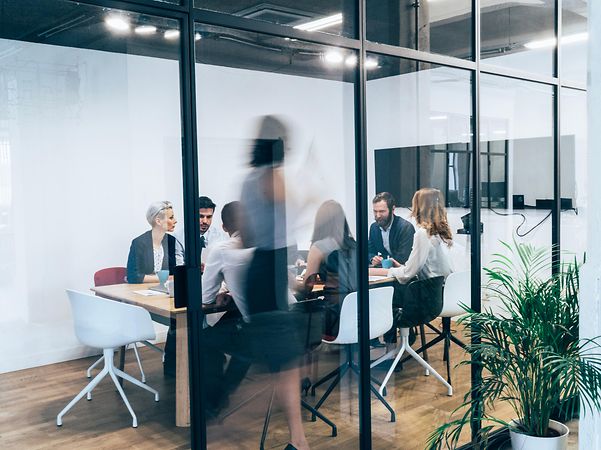 Business meeting in a meeting room