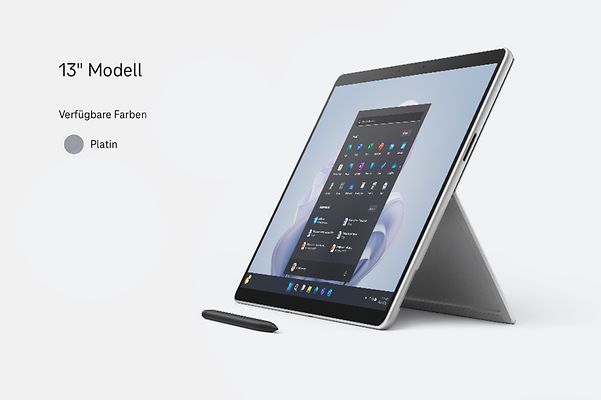 Ansicht eines Surface Pro 9 LTE