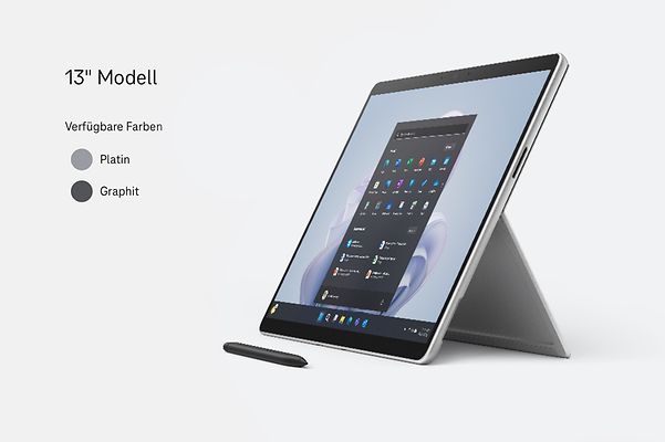 Ansicht eines Surface Pro 9 5G