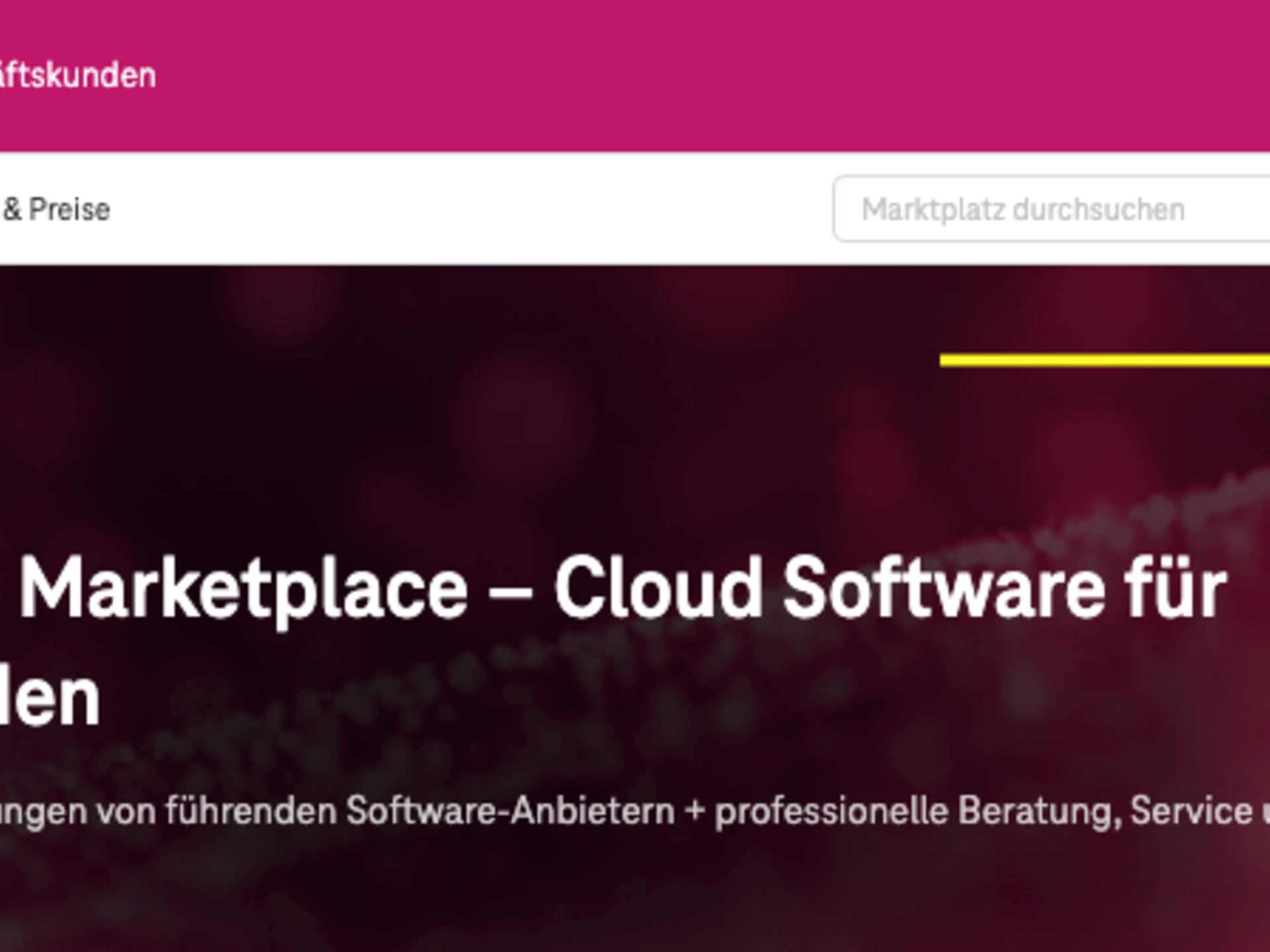 Screenshot mit Verweis auf "Mein Account"